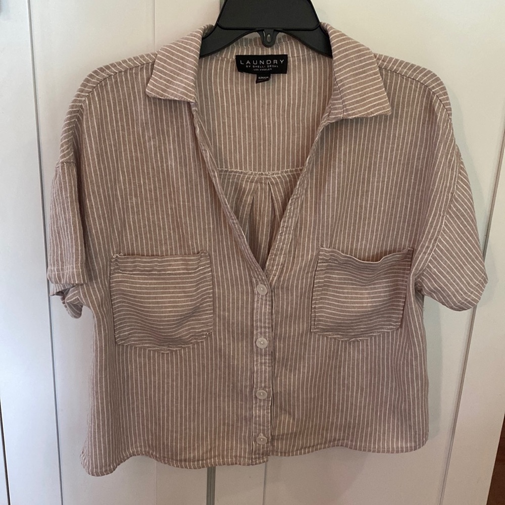 Laundry by Shelli Segal size small boxy top